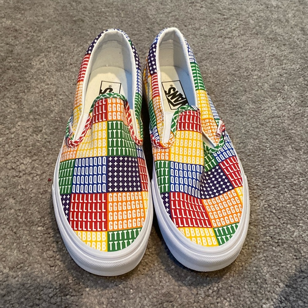 Vans Pride Slip ons, Never Worn